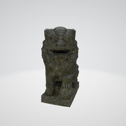 1.png Lion low poly - 3d printable