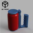 Can-Auto-Holder-3DTROOP-Img07.jpg Archivo STL Porta latas automático 330ml/350ml・Modelo para descargar y imprimir en 3D