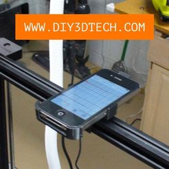 Vib_02.jpg Free STL file Smartphone Vibration Sensor Mount for 20 x 20 Marker Rail!・3D printable object to download