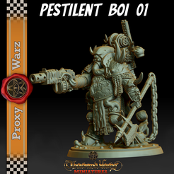 p1.png Download STL file Pestilent Boi 01 • Model to 3D print, ThousandYoung