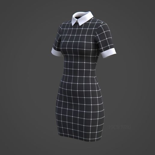 black plaid bodycon dress Long Sleeve Plaid Bodycon Mini Dress Pink Purple / S