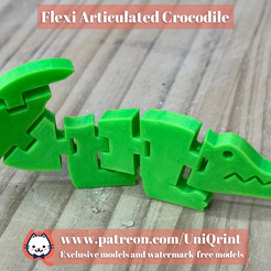 crocodile.png Flexi Articulated Crocodile