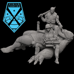 xcom-monster-down.png Archivo STL LA SERIE XCOM : ¡MONSTRUO ABAJO! (el asesinato del berserker)・Idea de impresión 3D para descargar