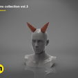 Horn4-Studio-3-copy.png 3D file Costume Horns collection 3 and mounting pins・3D printable design to download