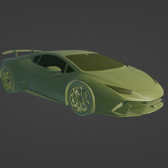 1.png STL file Lamborghini Huracan Performante 2017・3D printer model to download