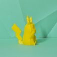 pokemonDSC_0675.JPG Archivo STL Pikachu lindo Pokemon de bajo poligonaje・Idea de impresión 3D para descargar