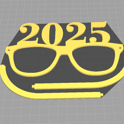 STL file Glasses 2025 👓 ・Model to download and 3D print・Cults