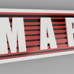 MARC BLANCO.png Fichier STL nommé porte-clés・Modèle pour impression 3D à télécharger