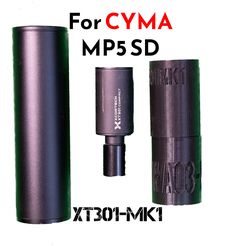 s-l1600-3.jpg STL file xcortech XT301 MK1 Tracer adapter for CYMA mp5SD・3D printable model to download