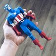 03.jpg Файл STL Капитан Америка・3D модель для печати скачать