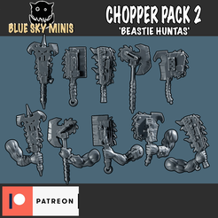 CHOPPER-PACK-2-STORE-RENDER-1.png Fichier 3D Chopper Pack 2 "Beastie Huntas" (chasse aux bestioles)・Objet imprimable en 3D à télécharger