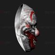 001e.jpg Zombie Bloody Clown Mask - Scary Halloween Cosplay 3D print model