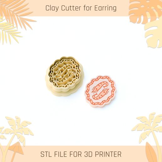 Shrimp Cameo Clay Cutter