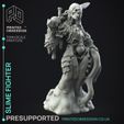 slime-fighter-3.jpg Slime Fighter - The Gelatinous Queen - PRESUPPORTED - Illustrated and Stats - 32mm scale