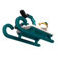 Christmas-Sleigh-with-Melted-Flexi-Snowman-4.jpg Christmas Sleigh with Melted Flexi Snowman.Print-in-place. (No Supports and no Rafts)