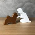 IMG-20240325-WA0114.jpg Boy and his Lhasa Apso for 3D printer or laser cut