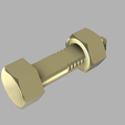 bolt-and-nut-8.png BOLT AND NUT CUSTOMIZABLE KEYCHAIN