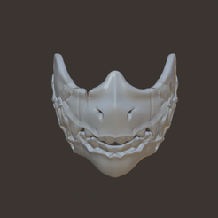 STL file Sad Half Face Mask 🎭・3D printing design to download・Cults