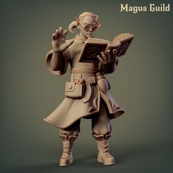 Wizard_Mg2.3-1.jpg STL-Datei Elfen-Zauberer - MG2.3 kostenlos・3D-Drucker-Modell zum herunterladen