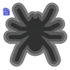 STL00970-1.png Archivo 3D 1 Molde de Bomba de Baño Araña・Modelo para descargar e imprimir en 3D