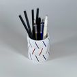 05.jpg Customizable pen holder, pen cup, pen box, filament vase
