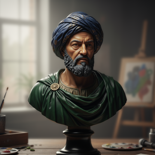 Hz.Ali Statue Bust 3D model