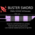 Specs.png Buster Sword Final Fantasy 7 Real size