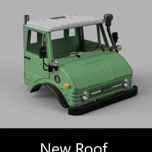 new-roof-alt.png Crawler Bog 406 Cab (Unimog 406 replica) - 1/10 RC body