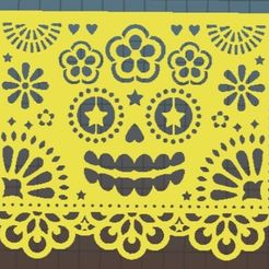 Wy Ly . ne Was SS Sow +l hea MH oe Mexican papel picado