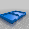 Double-Small-Note-Holder.png Free STL file UPDATED Einstein Postit Note, Pen, USB, SD, Micro-SD Holder (Modular Office Desk Organizer)・Object to download and to 3D print