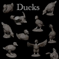 AllDucks.jpg Archivo 3D ¡10 patos!・Design para impresora 3D para descargar