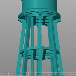 tanque-agua.png Файл STL Водонапорная башня (водохранилище/резервуар)・Модель для загрузки и 3D-печати
