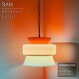 SAN_pendant-light_blue_front-orange.jpg SAN  |  Pendant Light E27 & E26 fast print