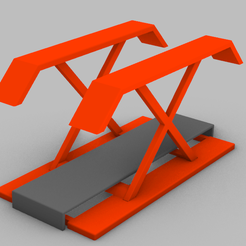 RENDER.png STL file DIORAMA CAR LIFT (v2) | DIECAST GARAGE | 1:64 1/64 |・3D printable model to download