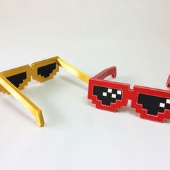 IMG_2731.jpg STL file Fall Guys Pixel Shades・3D printer design to download