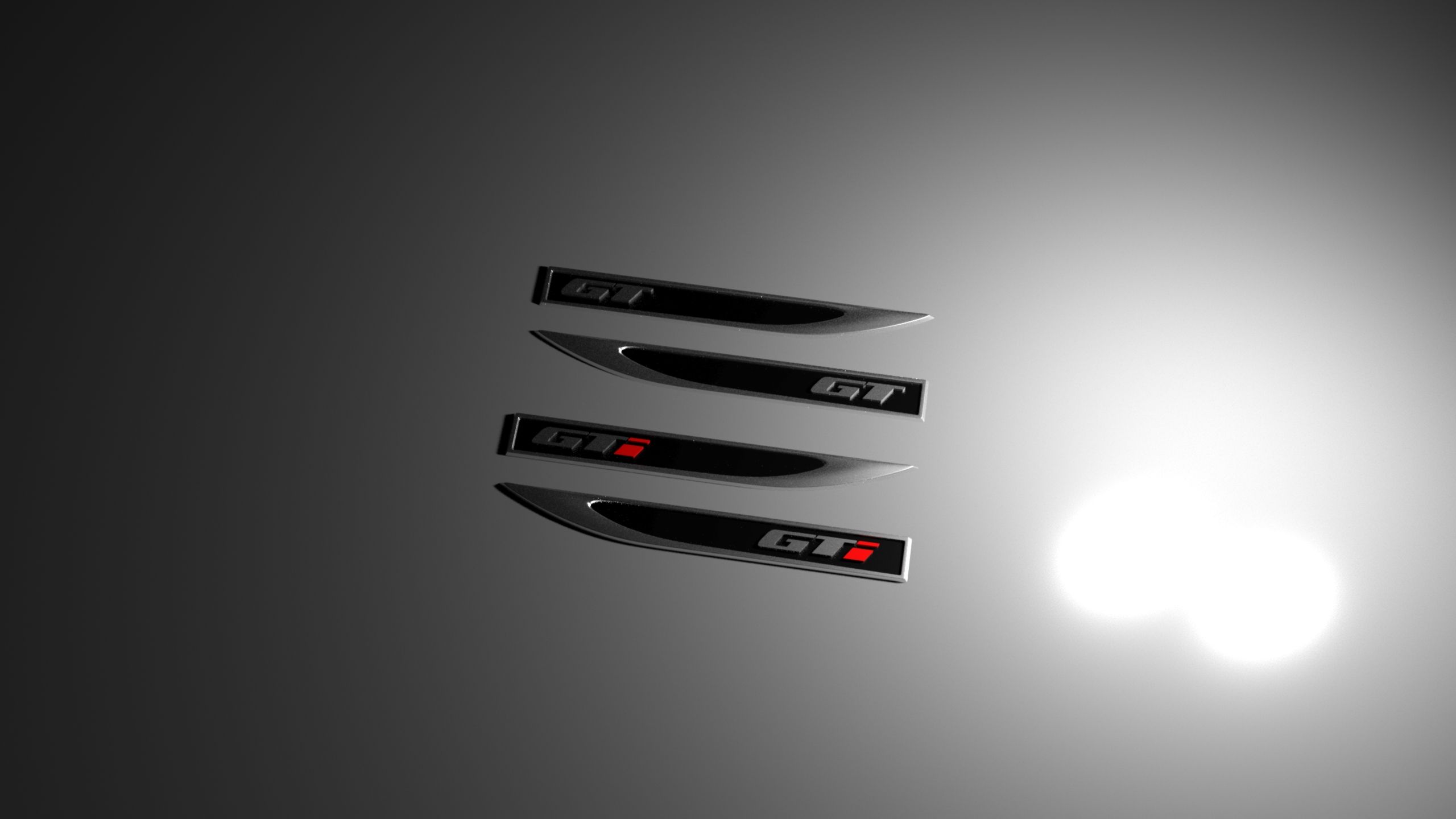 9.jpg Fichier STL Badge latéral d'aile vw R GT GTI GTD・Objet imprimable en 3D à télécharger, 3Rdesign