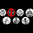 Marvel-Pack.png Marvel Comics Tire Valve Stem Cap - Pack of 7