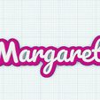 Margareta.jpg Porta-chaves Fancy Name Tag - Margareta
