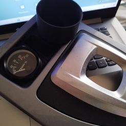 IMG_20240226_151143.jpg cup holder and gauge holder guage 52mm bmw e60 e61