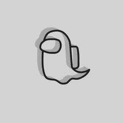 Ghostly-Among-Us.png Ghost Among Us Decoration - 2D Art