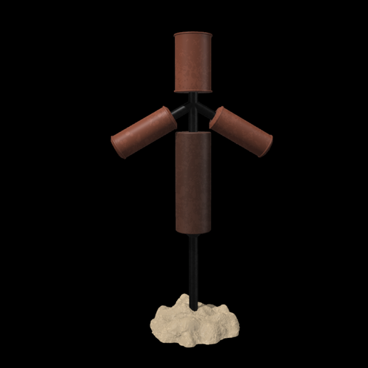 Star Wars Mandalorian Sparring Dummy for 3.75" and 6" figures 3D model