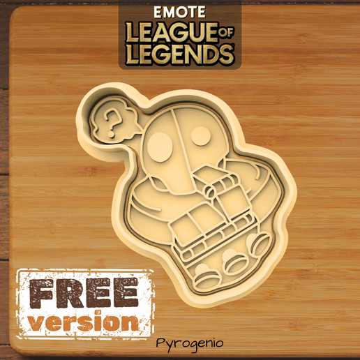 🍪 Cortador de Biscoito Emote Blitzcrank League of Legends・Free STL File ...