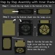 Gothic-Shade-Assembly.jpg Gothic Light Cover for LED Candles Wicca Decor