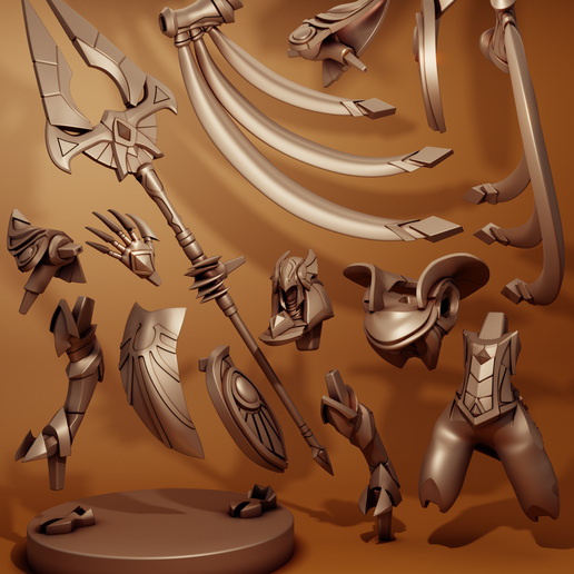 🦸 Azir | League of Legends・ 3D File for ・Cults
