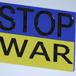 StopWar.jpg Free STL file STOP WAR・Object to download and to 3D print, 3DJIM
