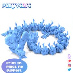 Darksmoke1.jpg Archivo STL Flexi Print In Place (Darksmoke Dragon) Sin soporte・Modelo para descargar e imprimir en 3D