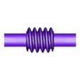CD30İ25WSGK1_W.stl Worm Gear - Center D. 30 mm - Ratio  25 & 30 - Worm with Shaft