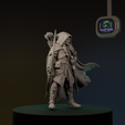 0011.png Elf Ranger | 28mm Miniature | Pre-supported STL