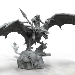 untitled.13.png Download STL file dragon with gooblin warhammer stl • 3D print design, RECURSOSZBRUSH