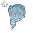 Little-pony-faces_Rainbow-Dash_CP.png Rainbow Dash - My Little Pony - Cookie Cutter - Fondant - Polymer Clay